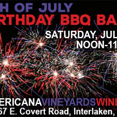 The biggest 4th of July party in the FLX is Saturday July 6 at Americana Vineyards Winery in Interlaken!