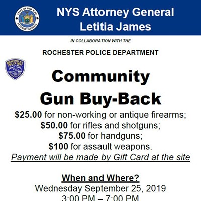OAG Rochester Gun Buyback Flyer