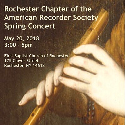 Rochester Chapter American Recorder Society Spring Concert