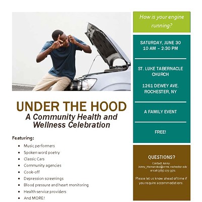 Under the Hood: A Community Health and Wellness Celebration