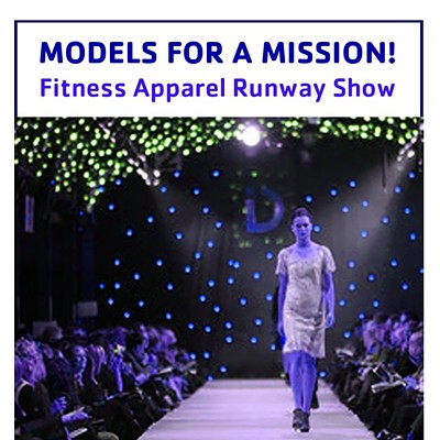 Models for a Mission Fitness Apparel Runway Show
