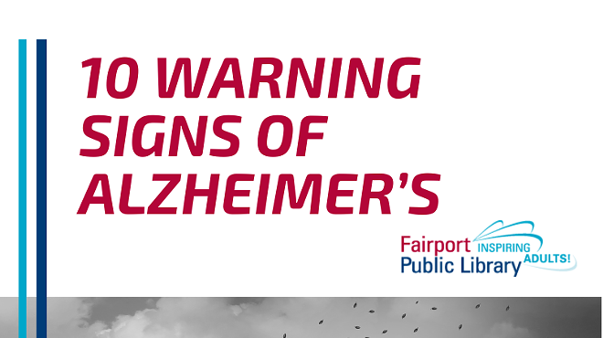 10 Warning Signs of Alzheimer's