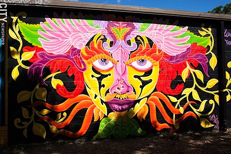 2013 mural by Lady Pink along the El Camino Trail. - FILE PHOTO