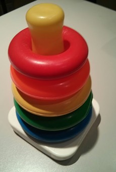 A Child Care Council representative says these stacking rings have a lead content that far exceeded safe levels established by the federal government. But the toy is also old, and newer versions don't contain lead, says the representative.