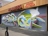 PHOTO PROVIDED - A work by Italian artist, Peeta, created on North Clinton Avenue during FUA Crew's 2011 B-Boy BBQ. Peeta will visit Rochester again this weekend for;"Wall Therapy: Writes of Spring."