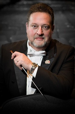 Adam Brennan, a prolific composer and director of bands at Mansfield University, co-founded the Great Lakes Wind Symphony with his business partner Ryan Pritchard. - PHOTO PROVIDED