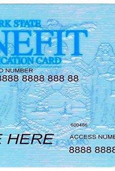 An electronic benefits card.