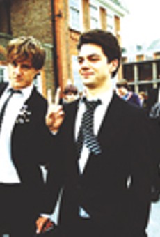 Andrew Knott and Dominic Cooper (left to right) in "The History Boys."