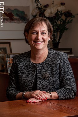 Ann Marie Cook, president and CEO, Lifespan. - PHOTO BY JOHN SCHLIA