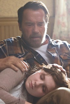 Arnold
Schwarzenegger and Abigail Breslin in "Maggie"