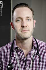 Bill Schaefer, a physician's assistant with Trillium Health, says despite advances in the treatment of HIV, it's still a serious health issue. - PHOTO BY MARK CHAMBERLIN