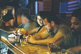 IFC FILMS - Booze and broods: Marisa Tomei and - Matt Dillon in "Factotum."