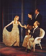 BLACKFRIARS THEATRE - Can love change them? Jamie Miller, Holly Corcoran, Daniel Cohen, and Steven Marsocci in Aspects of Love.