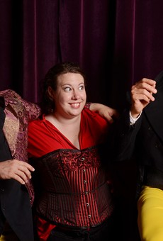 Cast members of Shakespeare Players' "Twelfth Night." The production is running through July 20 at the Highland Bowl.