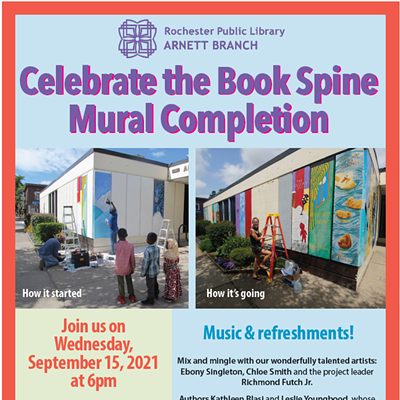 Celebrating the Book Spine Mural