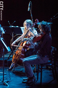 Cellist Nadine Sherman and violist Alex Pena. - PHOTO BY MARK CHAMBERLIN