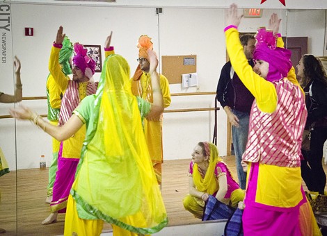 "Day of Dance" performers in a practice space. - PHOTO BY MARK CHAMBERLIN