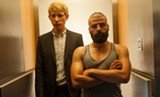 PHOTO COURTESY A24 - Domhnall - Gleeson and Oscar Isaac in "Ex Machina."