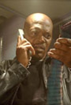 Fangs for the memories: Samuel L. Jackson in "Snakes on a Plane."