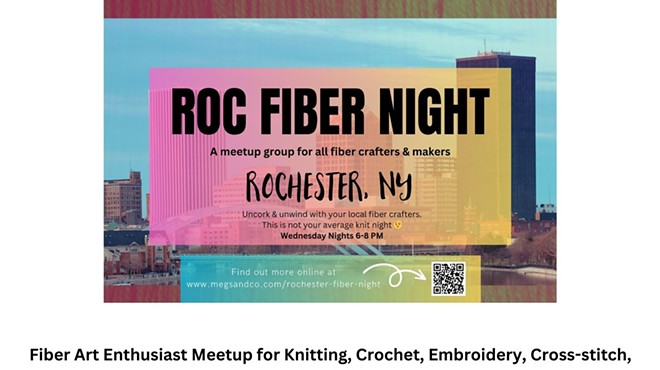 Fiber Art Enthusiast Meetup for Knitting, Crochet, Embroidery, Cross-stitch, Spinning, Weaving At Flight Wine Bar May 1, 15 & 29 , 6:00 pm - 8:00 pm