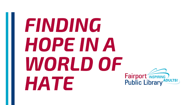 Finding Hope in a World of Hate: An Afternoon of Art and Discussion