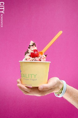 Frozen yogurt's growing popularity has led to several new shops opening in the area, including Yotality in Pittsford. - PHOTO BY MARK CHAMBERLIN