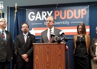 Gary Pudup announced his candidacy for the 134th Assembly District, which covers Greece, Ogden, and Parma. - PHOTO BY JEREMY MOULE