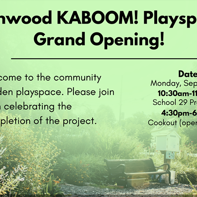 Kenwood Kaboom! Playspace Grand Opening