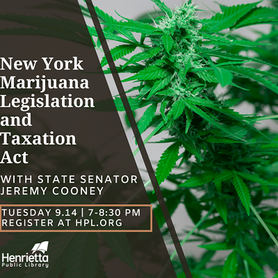 Learn About the NY Marijuana Legislation and Taxation Act with State Senator Cooney