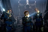 Logan Marshall-Green, Noomi Rapace, and Michael Fassbender (left to right) in "Prometheus." PHOTO COURTESY 20TH CENTURY FOX
