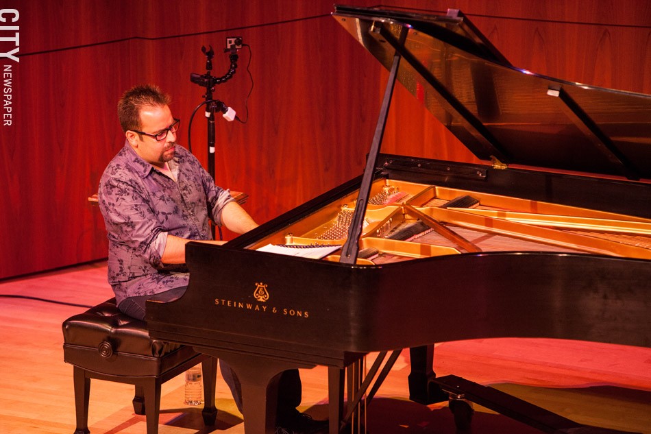 Manuel Valera performed at Hatch Recital Hall. - PHOTO BY JOHN SCHLIA
