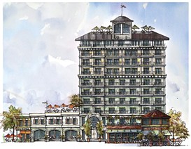 Phase one of the port project, a 10-story hotel. - PROVIDED ART