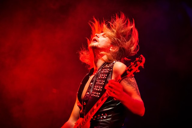Richie Faulkner, guitarist for Judas Priest. - PHOTO BY JEFF GEREW