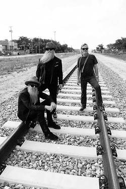 Rock trio ZZ Top will be bringing the beards, and the rock, to Artpark on August 27. - PHOTO BY ROSS HALFIN