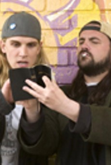 Rolling stoners: Jason Mewes
    (left) and Kevin Smith return as Jay and Silent Bob in Smith's "Clerks II."