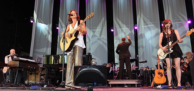 Sarah McLachlan on stage with the RPO, on June 26 at CMAC. PHOTO BY PALOMA CAPANNA
