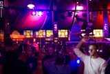 PHOTO BY WILLIE CLARK - A shot of the Silent Disco on Saturday, September 21, inside the Spiegeltent.
