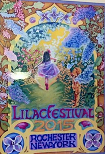 The 2015 Lilac Festival poster, by artist Diane Elmslie.