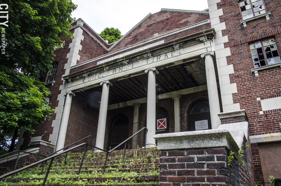 The business association plans to turn the abandoned synagogue at 692 Joseph Avenue into a museum of history and religion. - PHOTO BY MARK CHAMBERLIN