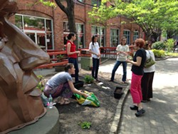 The "Container and Urban Organic Gardening" class at Rochester Brainery. - PHOTO PROVIDED