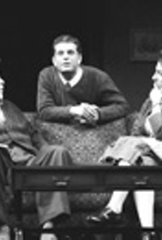 The end of the story: David Silberman, Dennis Staroselsky, and Lori Wilner in Broadway Bound.