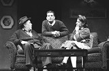 PHOTO BY KEN A. HUTH - The end of the story: David Silberman, Dennis Staroselsky, and Lori Wilner in Broadway Bound.
