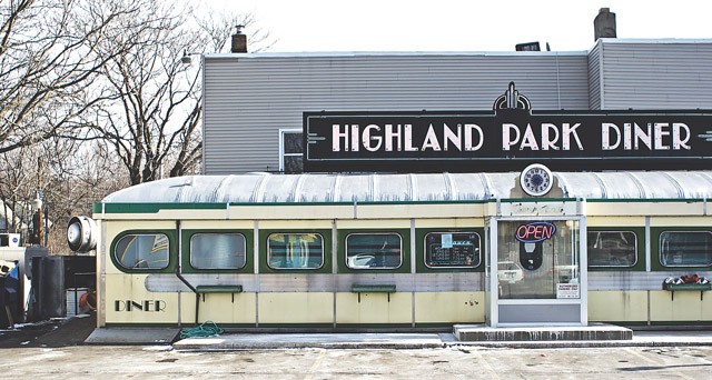 The Highland Park Diner in Swillburg. The neighborhood has one of the highest rates of owner occupancy in the city.