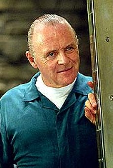 The man who invented shish ke-Bob:
    Anthony Hopkins as Hannibal Lecter in "Red Dragon."