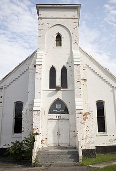 The old church at 660 West Main is at the center of a preservation battle.
