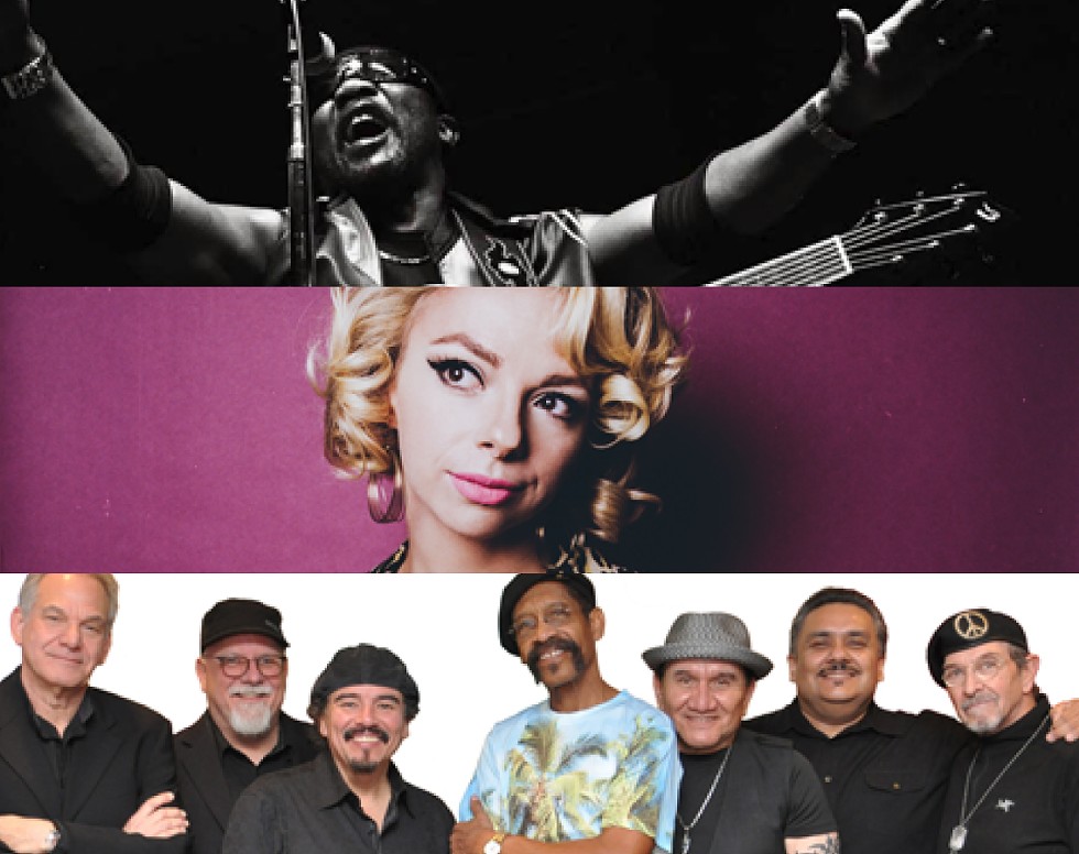 The  2019 Party in the Park concert lineup includes (top to bottom) Toots and the Maytals on June 13, Samantha Fish on June 20, and War on July 25. - PHOTOS PROVIDED