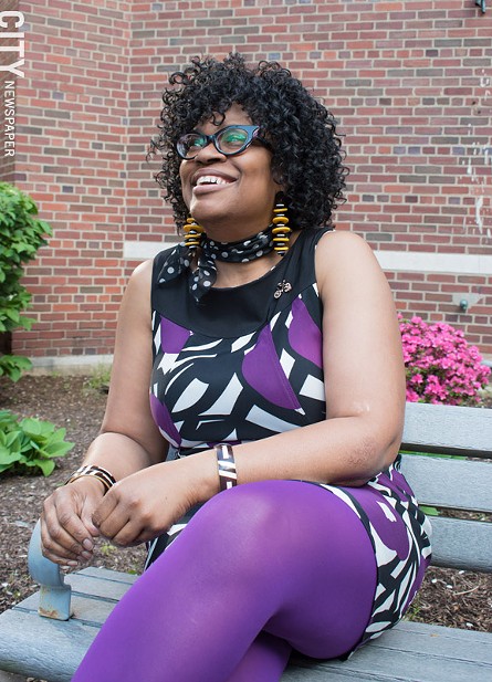 Kecia McCullough, founder of Black Girls Do Bike's Rochester chapter, says drivers and cyclists should respect each other. - PHOTO BY JACOB WALSH