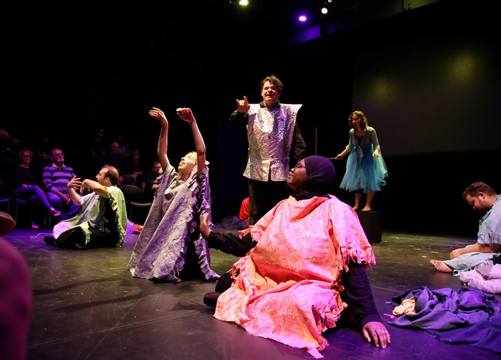 A scene from "Oz and Effect," performed at School of the Arts on Saturday, September 14. - PHOTO BY CATHERINE RAFFERTY