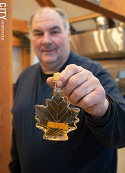 Dan Milke of Shadow Hill Maple Syrup in Ontario - PHOTO BY JACOB WALSH