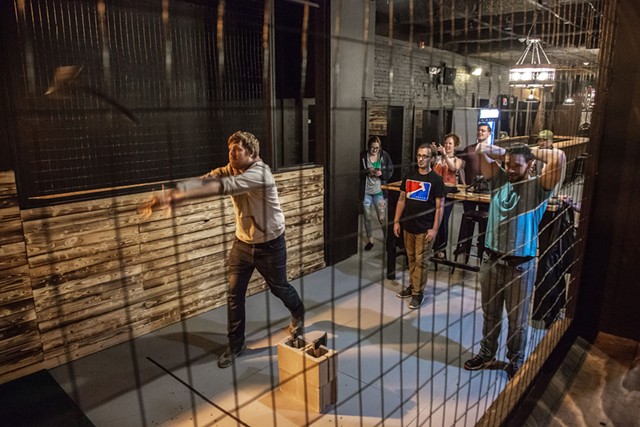 Bad Axe Throwing on East Avenue in Rochester before the pandemic. - PROVIDED PHOTO